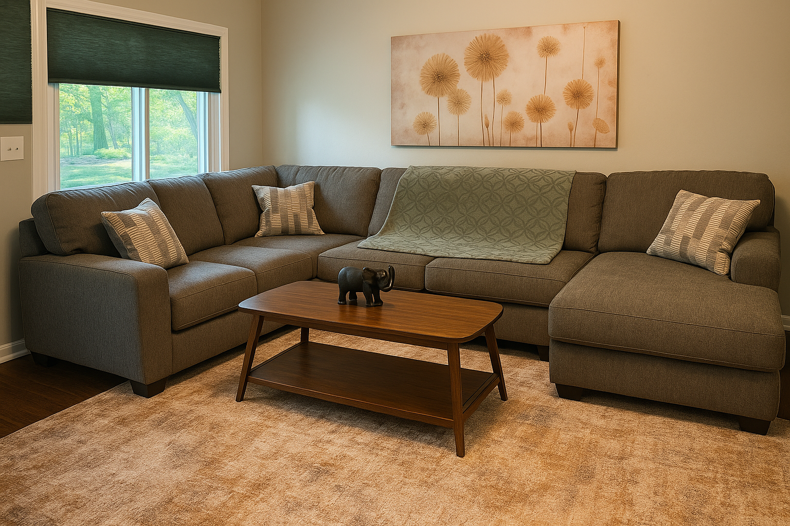 Living Room with Sectional Sofa