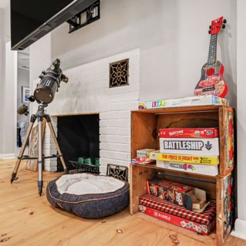 Games and telescope for family fun!