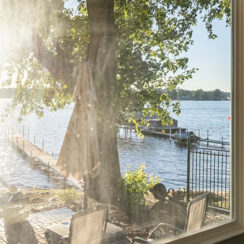 Window views from porch Lakefront with kayaks and paddle boards (use at own risk)