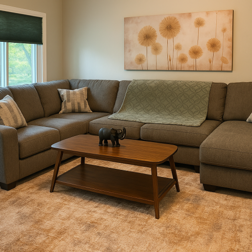 Living Room with Sectional Sofa