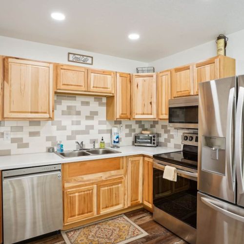 Refrigerator with Stove Microwave, Refrigerator and Dishwasher