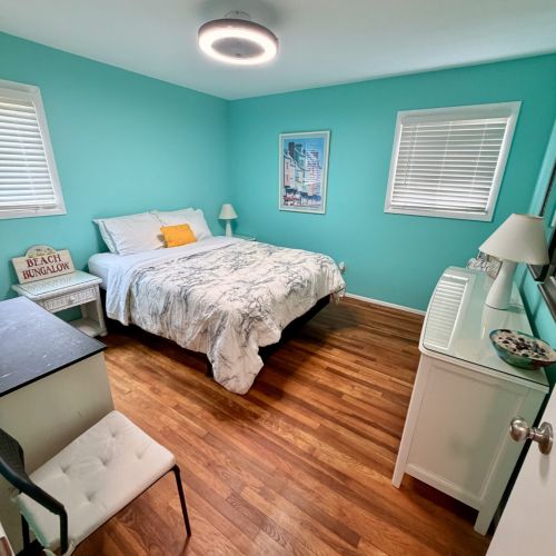 Bedroom #1 with a queen size bed