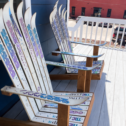 Chairs on upper deck