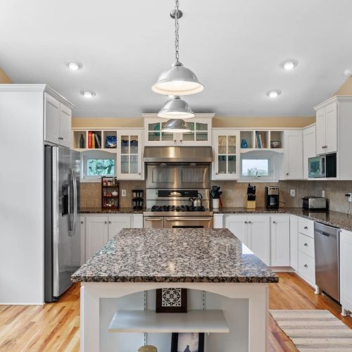 Kitchen is on the top level
