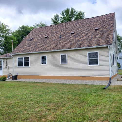 Another back view of the home.