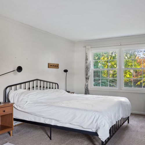 Master bedroom with connected full bath.