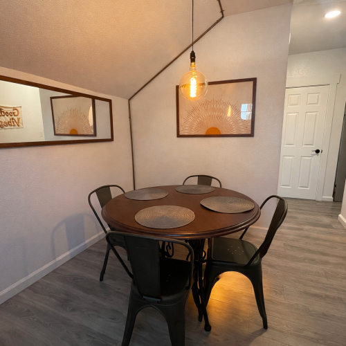 Table and Chairs in Dining Area