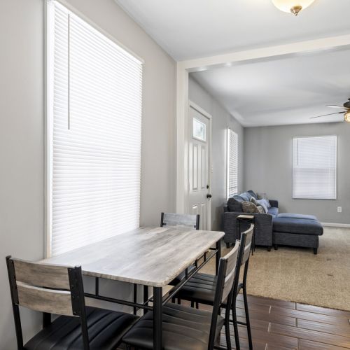 Kitchen View with Dining Table