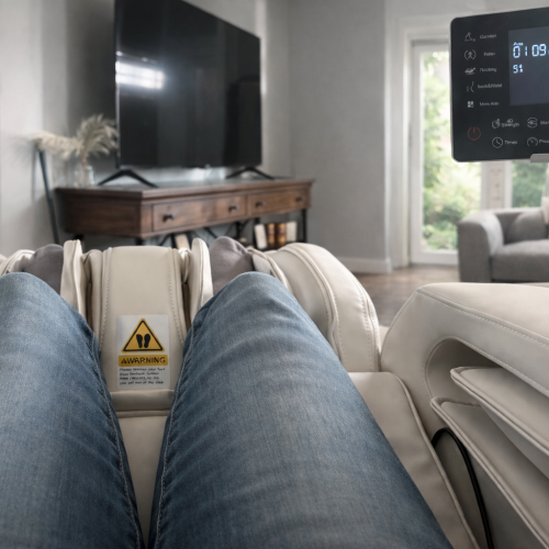 Relax in this high end, zero gravity massage chair