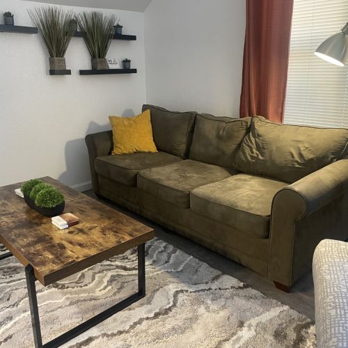 Living Room with Sofa Sleeper