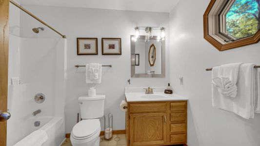 Full Bathroom with bath tub