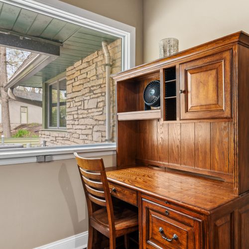 Office Desk in Dining Room