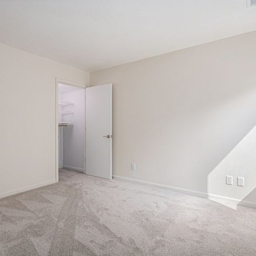 Bedroom 2 with a view of the closet.