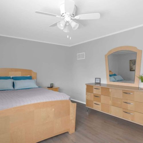 Second bedroom on second floor with dresser