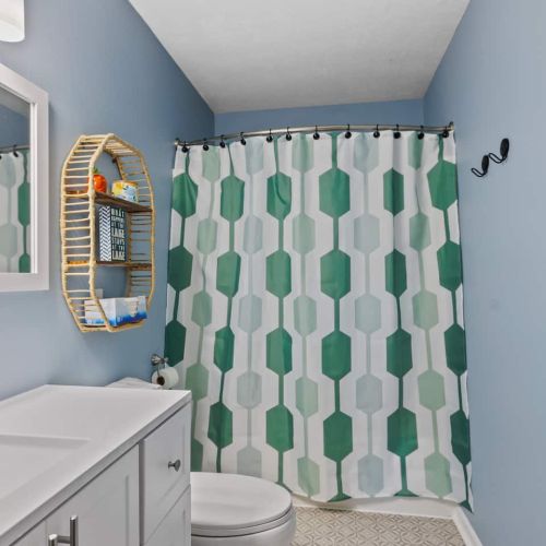 Full En Suite bathroom with tub off King Bedroom