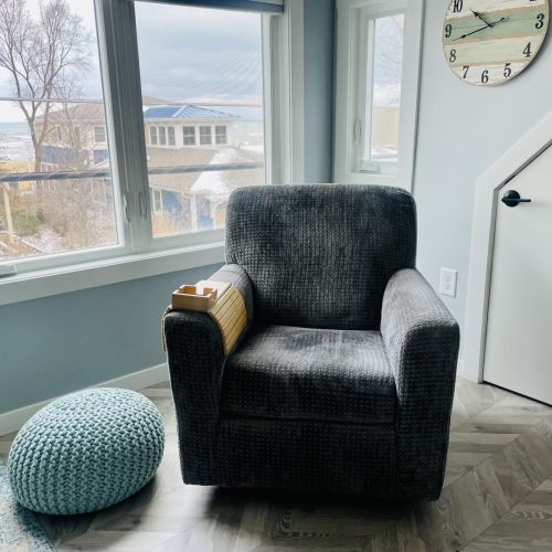 Comfortable swivel rocking chair