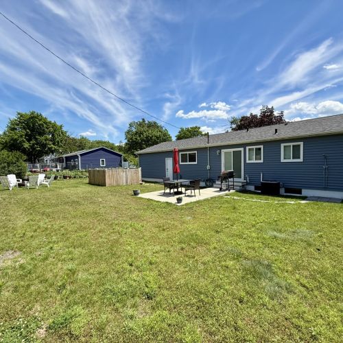 Back view of home