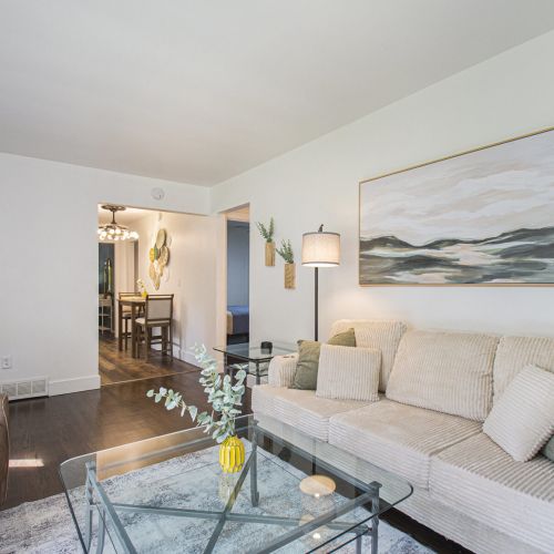 Living Room View to Kichen