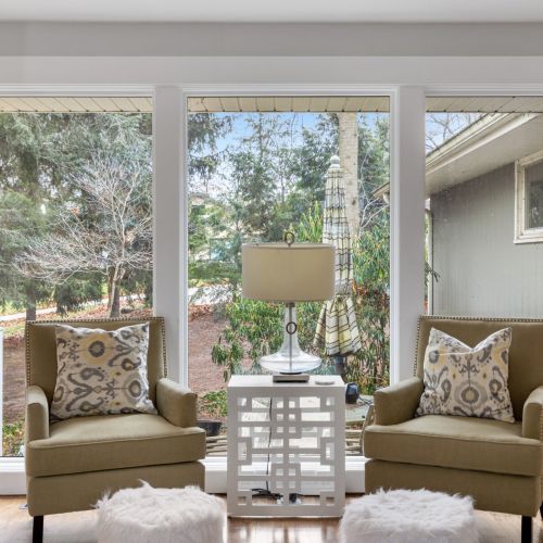 Seating area in living room