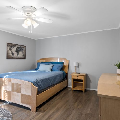 Second bedroom on second floor with dresser