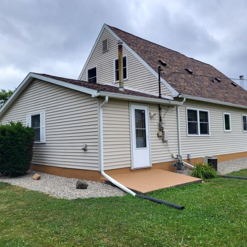 Back view of the home.