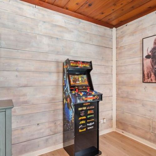 Enjoy an arcade experience with a standalone Mortal Kombat game unit — perfect for entertainment!