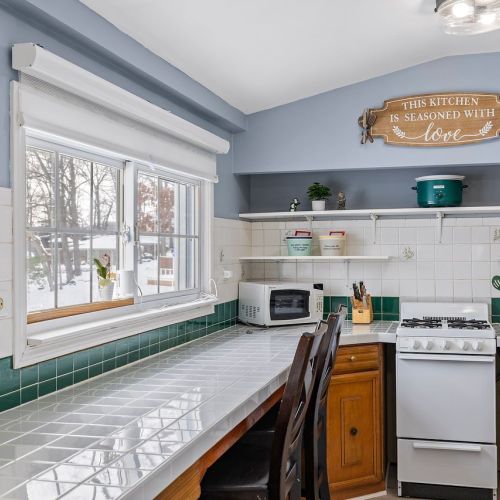 A bright, open kitchen perfect for cooking and gathering.