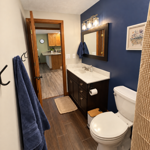 Full bathroom featuring a bathtub and shower combination.