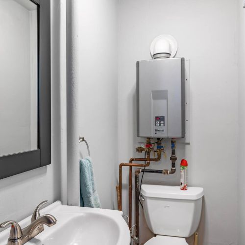 Half bath near door