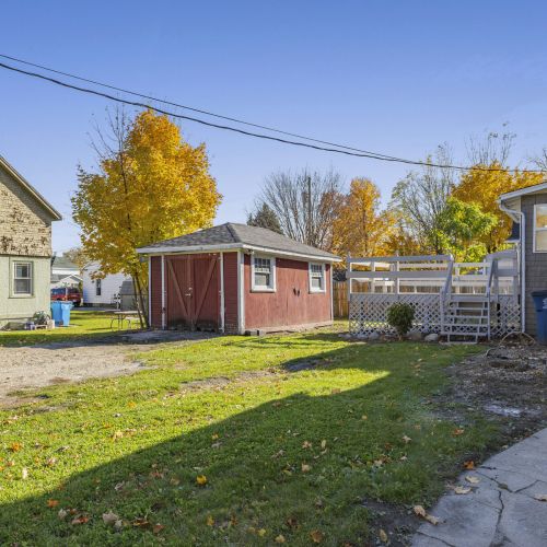 Spacious backyard, perfect for relaxing, playing, or enjoying outdoor gatherings.