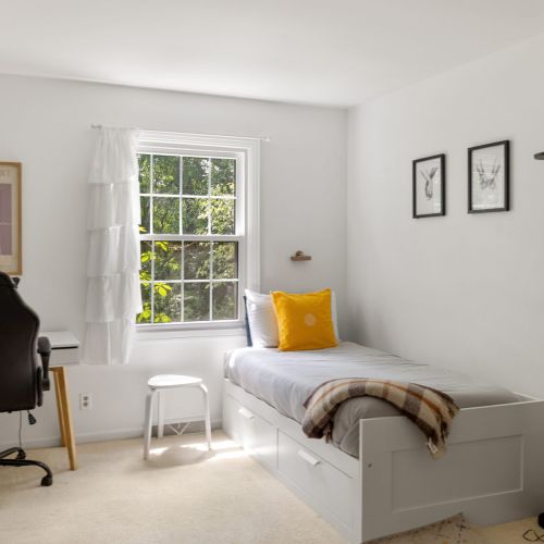 Bedroom 3 has a single with a pull out single underneath.