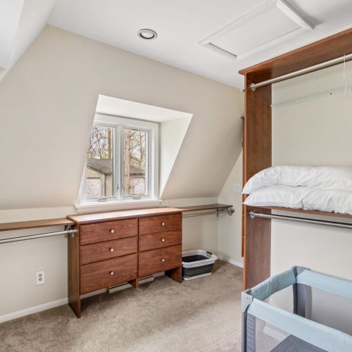 Bedroom 2 Full with Crib and Pack-n-Play  View 2