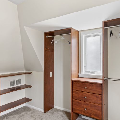 Closet with Storage Area
