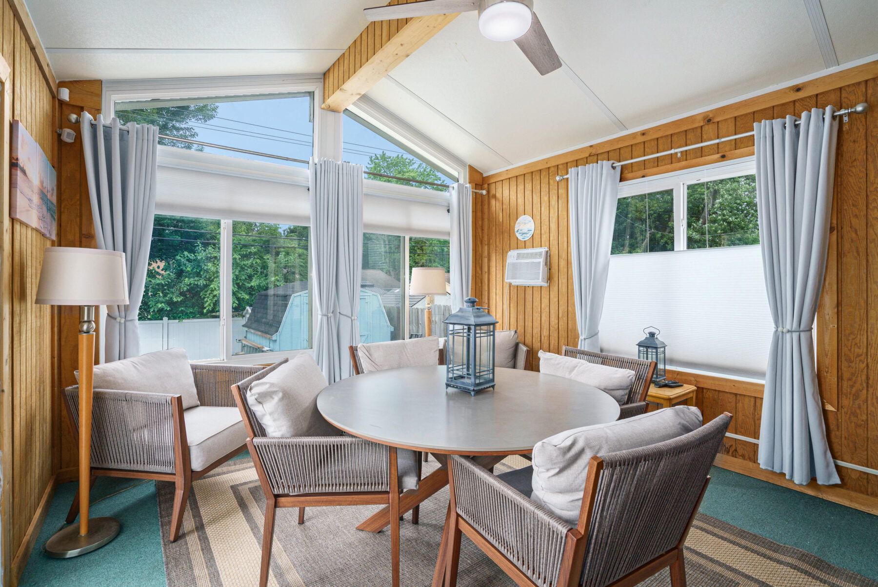 This spacious bock room is a wonderful addition and a great place to hang out!