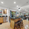 Full kitchen open to living room