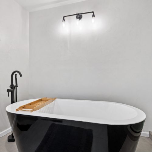 Willow on the Pond - End the day with a long, relaxing soak in this beautiful tub.