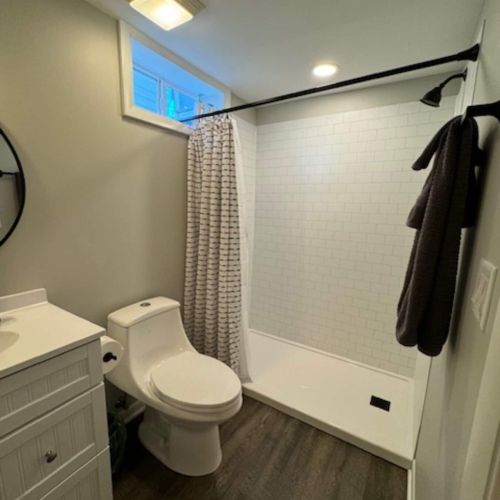 Brand new full Bath downstairs