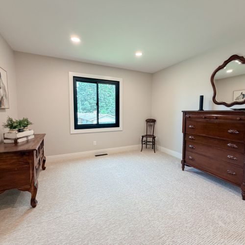 Bedroom 2 storage with spacious dressers for extended stays.