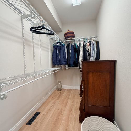 Bedroom 3, spacious walk-in closet with plenty of room for storage.
