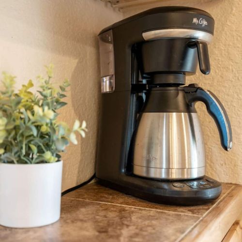 Coffee pot, coffee and filters provided