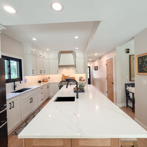 Fully equipped kitchen with plenty of counter space for everyday cooking.