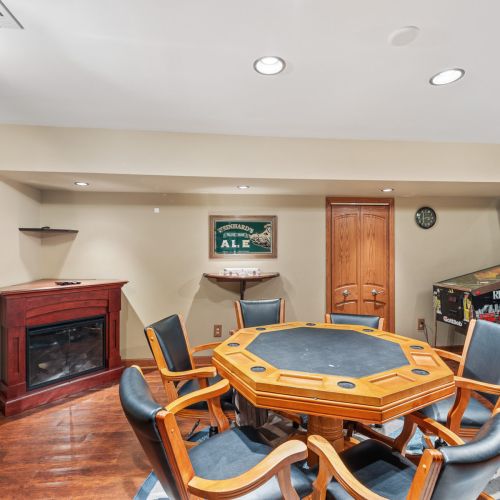 Entertainment Area with Fireplace