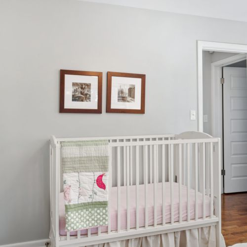 Crib in second bedroom