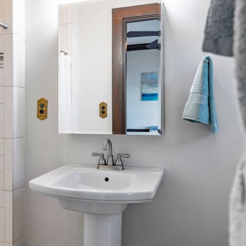 Bathroom off of one of the bedrooms