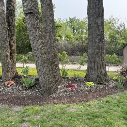 Lush and inviting outdoor spaces with picturesque landscaping.